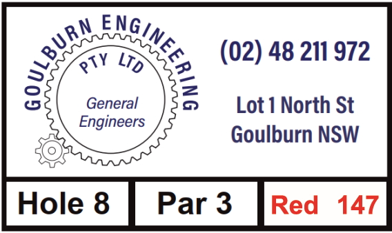 Hole 8 Sponsored by Goulburn Engineering